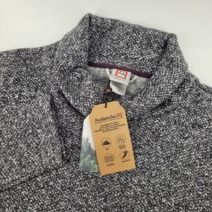 Avalanche Speckled Fleece Sweater‎ Large Cowl Neck Turtleneck Pullover Gray NWT